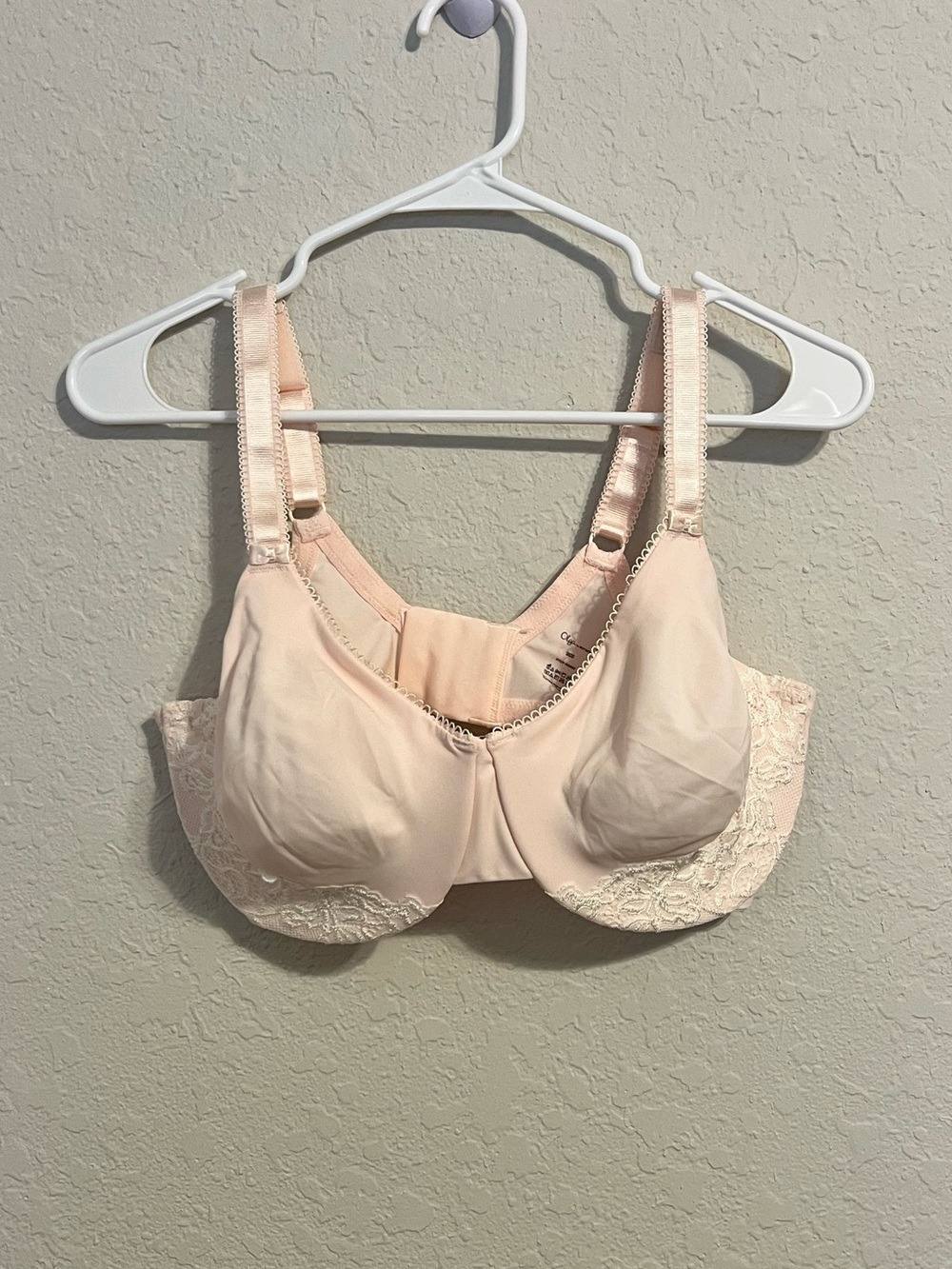 Olga Warner’s Luxury Lift Full Coverage Bra 38DD Pink Lace Underwire NEW 35063